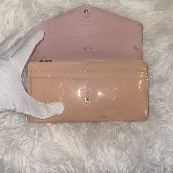 Louis Vuitton Vernis Sarah Compact Wallet Rose Ballerine GUC - Picture 6 of 16